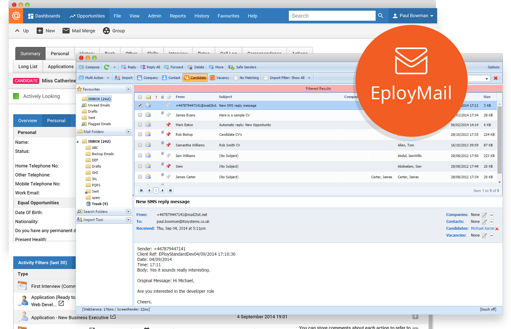 EployMail connecting to your inbox